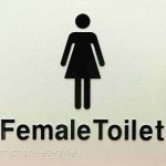 female toilet-silver