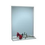 Inter-Lock SSS Frame Mirror with Shelf 460mm Wide x 760mm Height with Vinyl Backing 10-0605-V1830