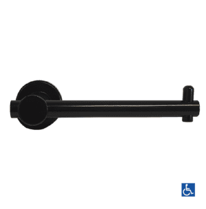 Single Toilet Roll Holder - Designer Black Finish 700_TRH_DESIGNER