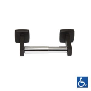 Single Toilet Roll Holder - Designer Black ML255_DESIGNER