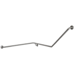 GRAB RAIL – TOILET SLOPING ARM 40 DEGREES FROM HORIZONTAL WITH GERM SHIELD 1 PIECE 1110 X 950 X 700 MM JDM-GFS-1