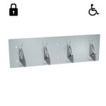 Security Clothes/Towel Hook Strip Front Mounting 280x140x80mm 10-127