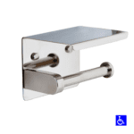 PSS Single Toilet Roll Holder with Shelf Top ML268_TRH