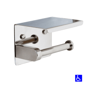 PSS Single Toilet Roll Holder with Shelf Top ML268_TRH