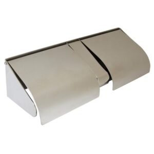 Lockable and Hooded Double Toilet Roll Holder ML271