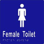 Female Toilet 150X150 Braille - ML16262