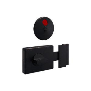300 Series Designer Black Lock and Indicator Set - With Screw Fixings