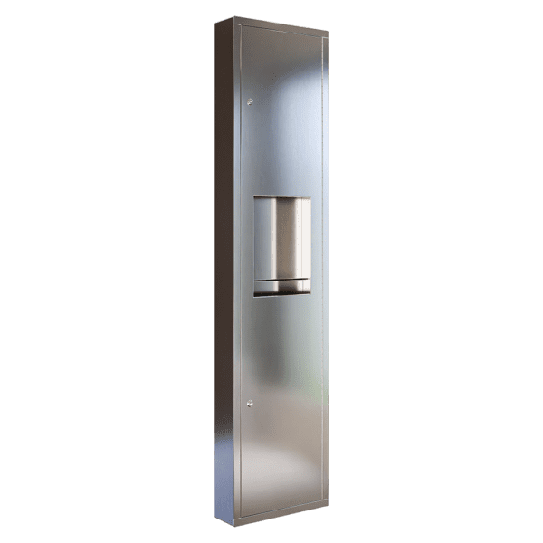 Surface Mounted Paper Towel Dispenser and 11.5 Litre Waste Receptacle SS