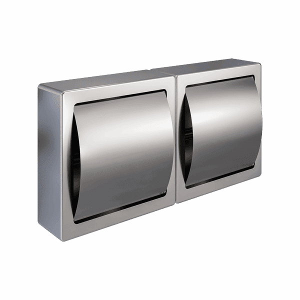 Previous Next  Surface Mounted Double Toilet Roll Holder SSS - ML263SM_S